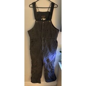 Walls Zero Zone Insulated Bib Overalls Duck Canvas Workwear 38-40 Short Large